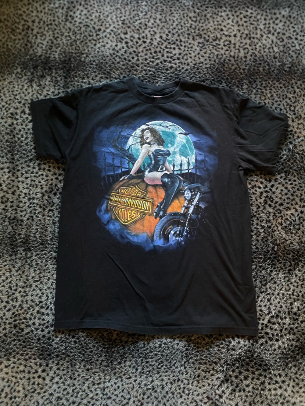 Harley-Davidson Halloween Vampire Black Tee